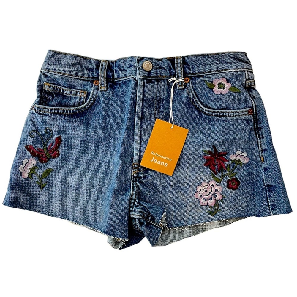 Reformation Charlie High Rise Jean Short Sz 26
